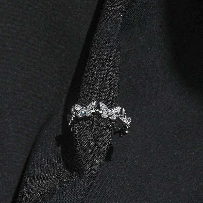 KING OF BLING 925 Sterling Silver With Zircon Rings Women's Year Of The Snake Good Luck-2