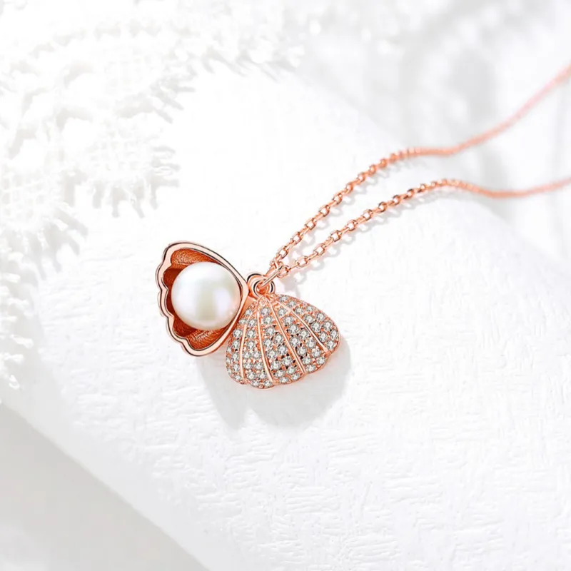 KING OF BLING 925 Silver, Pearl, Cubic Zirconia Necklaces Women's Year Of The Snake Good Luck-6