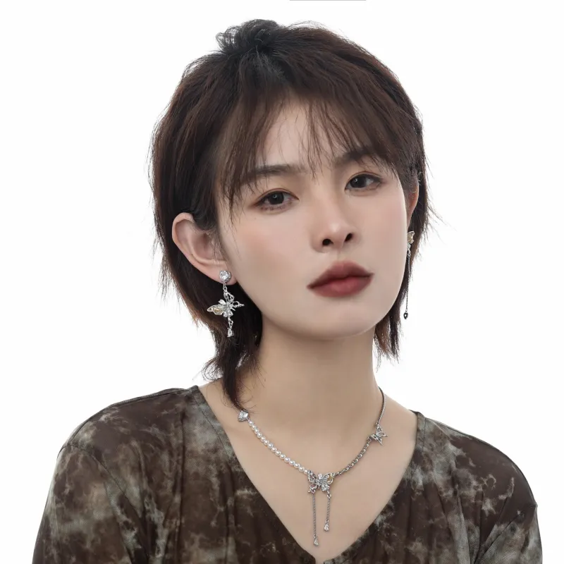 KING OF BLING Alloy With Zircon Earrings Women's-4