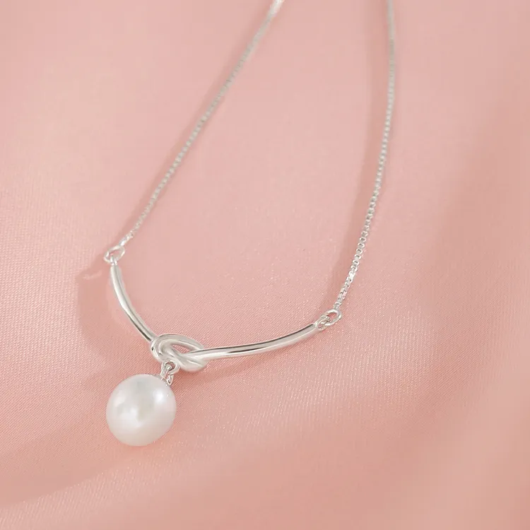 KING OF BLING 925 Sterling Silver, Freshwater Pearl Necklaces Women's-5