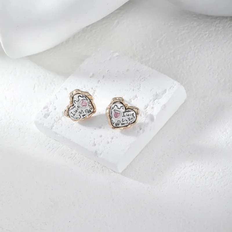 KING OF BLING Alloy Stud Earrings Women's-1