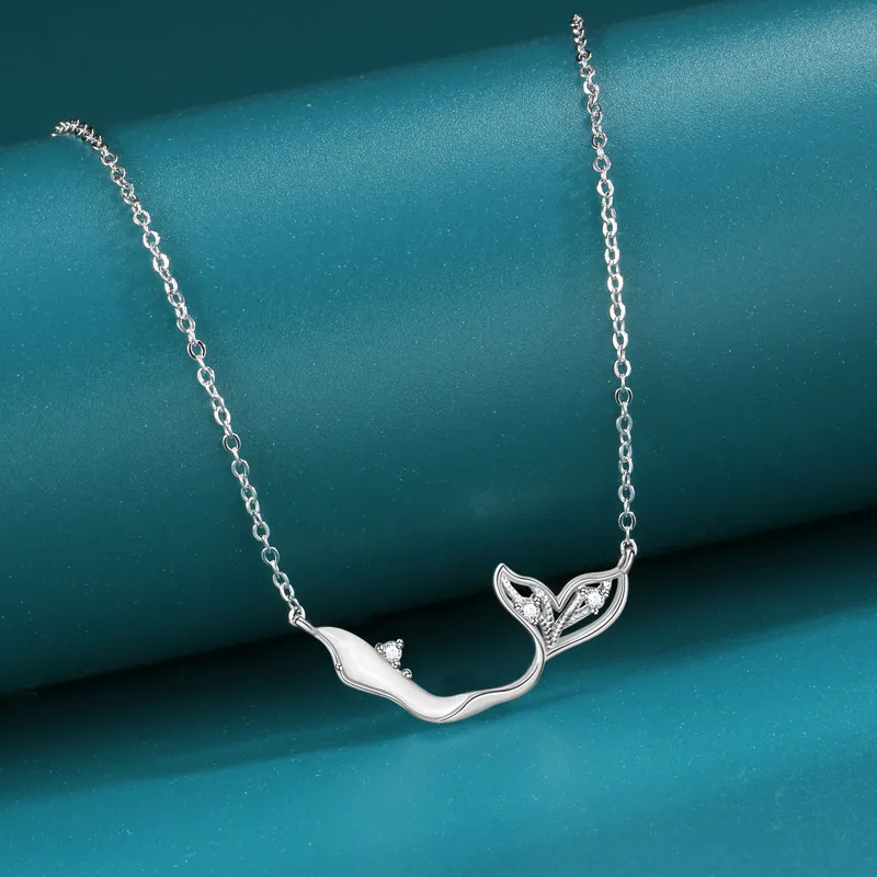 KING OF BLING 925 Silver, Zircon, Fritillary Necklaces Women's-1
