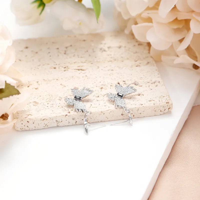 KING OF BLING Alloy With Zircon Earrings Women's-1