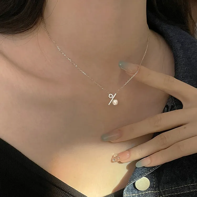 KING OF BLING 925 Sterling Silver With Zircon Necklaces Women's Sweet Peach Blossom, Good Luck-6