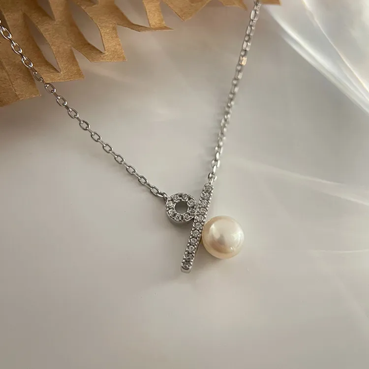 KING OF BLING 925 Sterling Silver With Zircon Necklaces Women's Sweet Peach Blossom, Good Luck-2