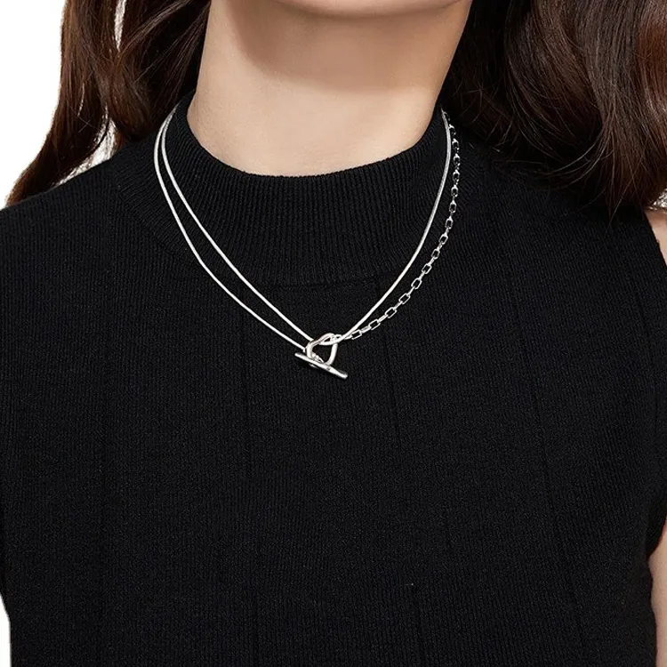 KING OF BLING Titanium Steel Necklaces Unisex Good Luck-1