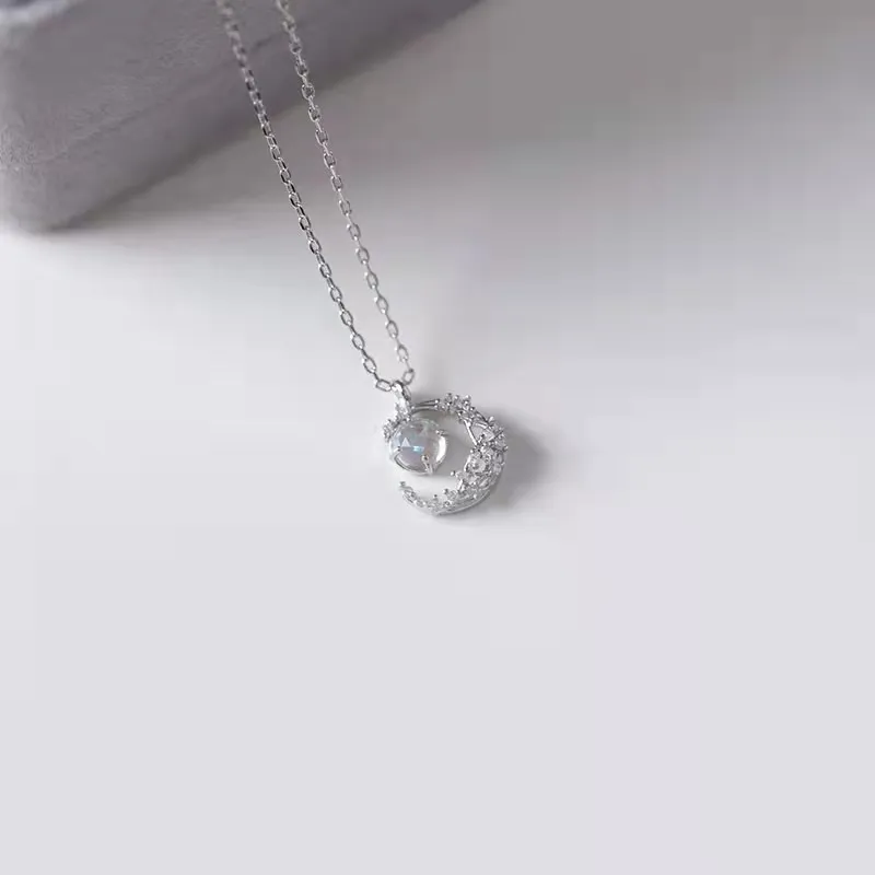 KING OF BLING 925 Sterling Silver With Colored Glaze Necklaces Women's-3
