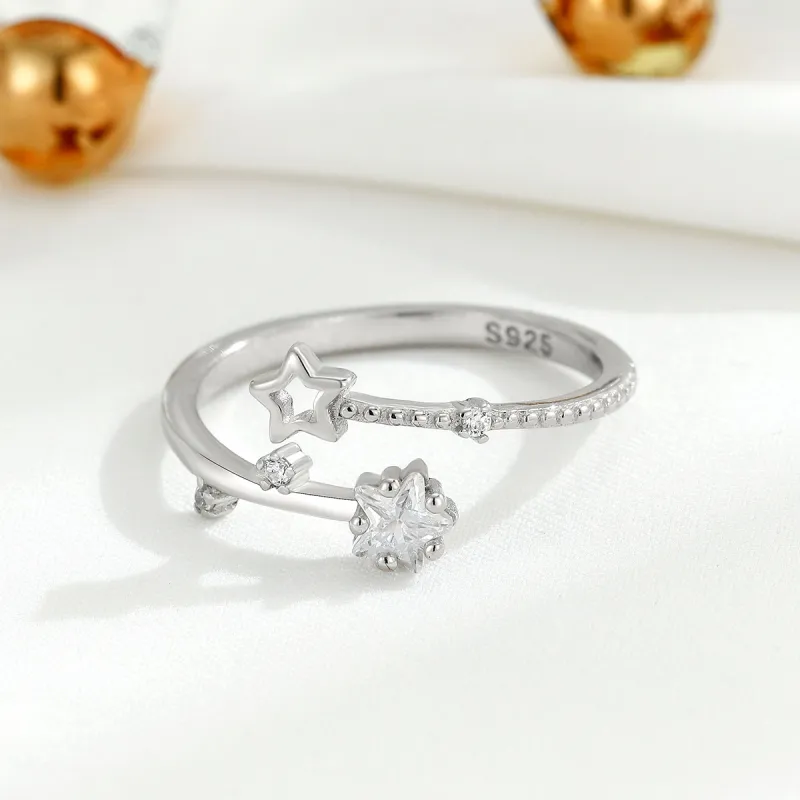 KING OF BLING 925 Sterling Silver With Zircon Rings Women's Year Of The Snake Good Luck-7