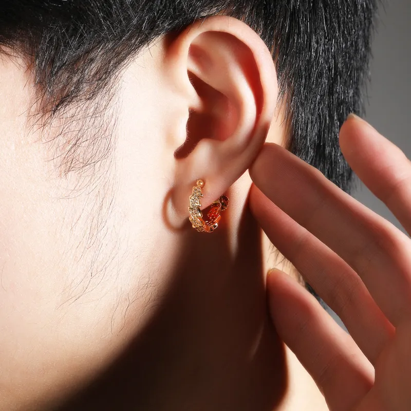 KING OF BLING Alloy Clip On Earrings Unisex-4