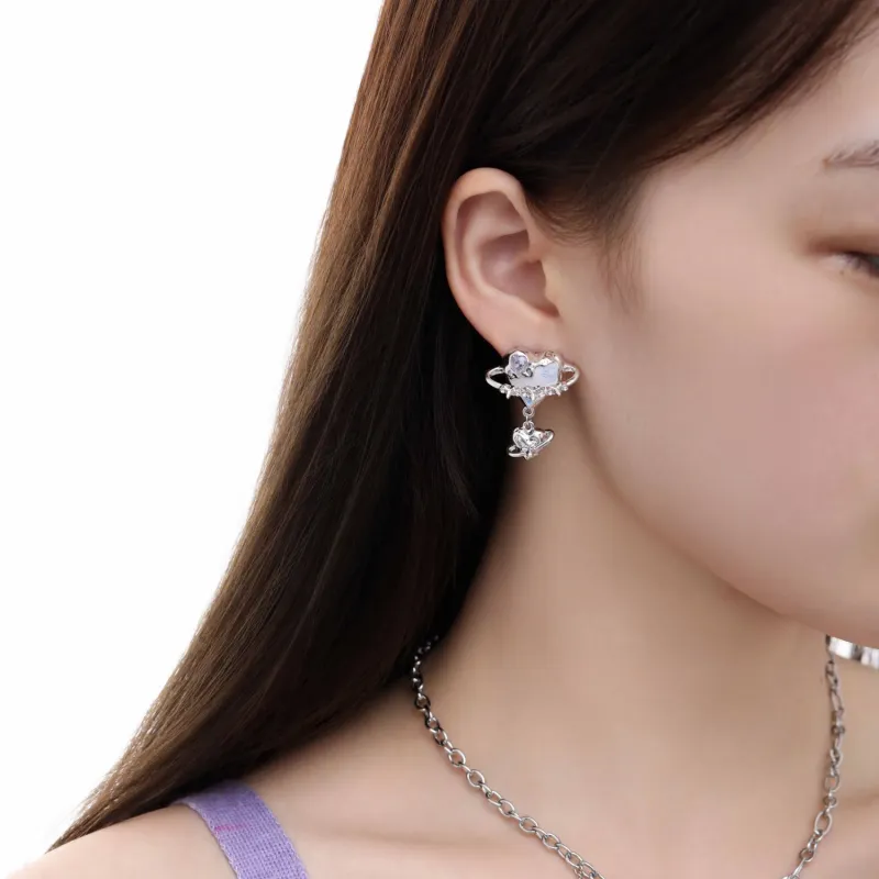 KING OF BLING Alloy Earrings Women's-4