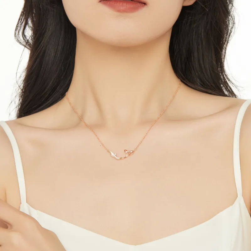 KING OF BLING 925 Silver, Mother Of Pearl, Cubic Zirconia Necklaces Women's-10