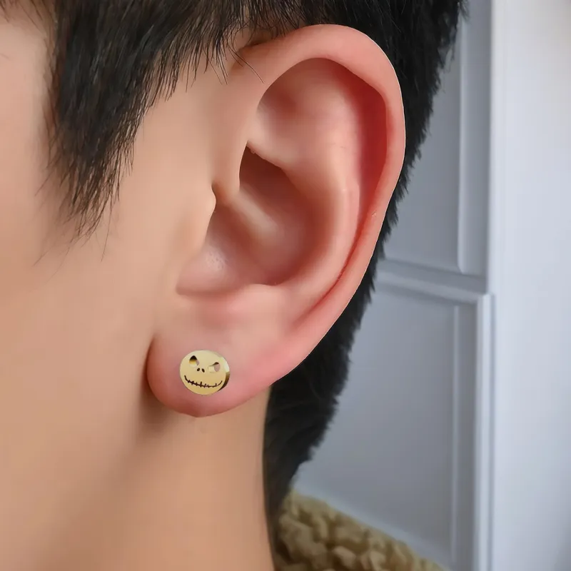 KING OF BLING Alloy Stud Earrings Unisex-11