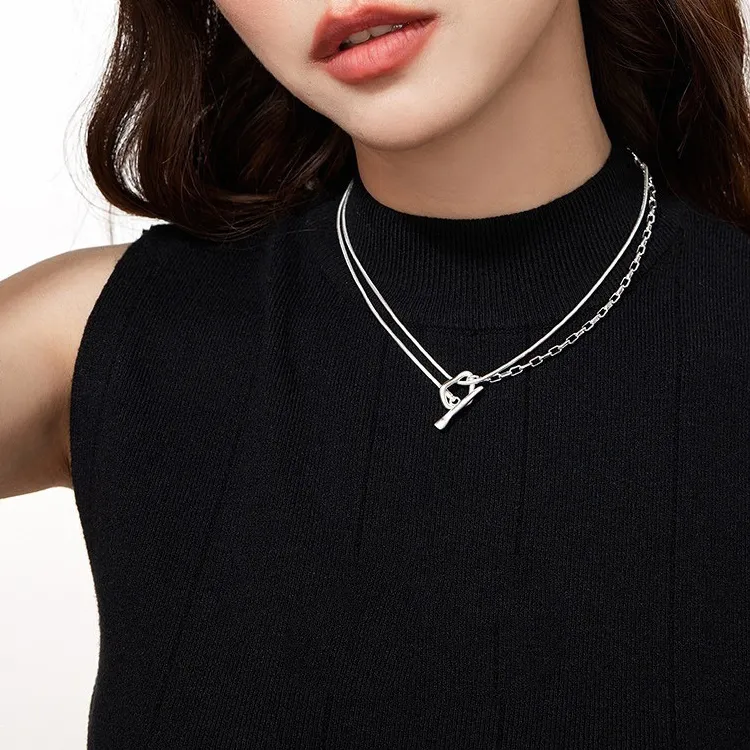 KING OF BLING Titanium Steel Necklaces Unisex Good Luck-3