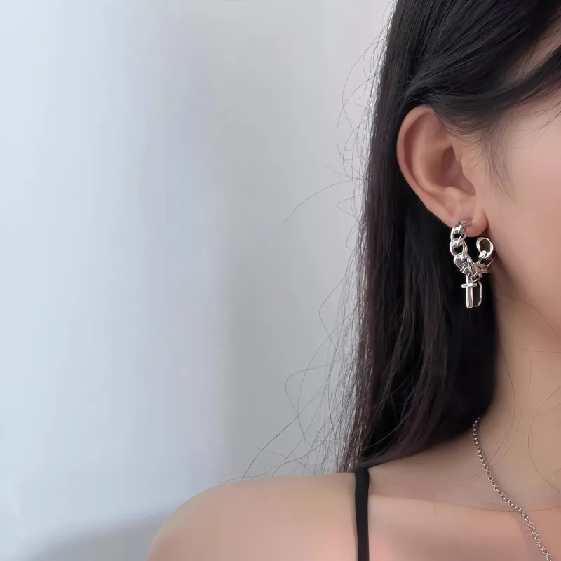 KING OF BLING Alloy Earrings Unisex-7