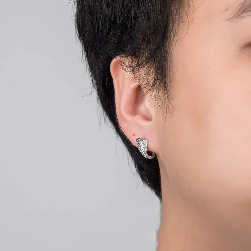 KING OF BLING Alloy With Zircon Earrings Unisex-3