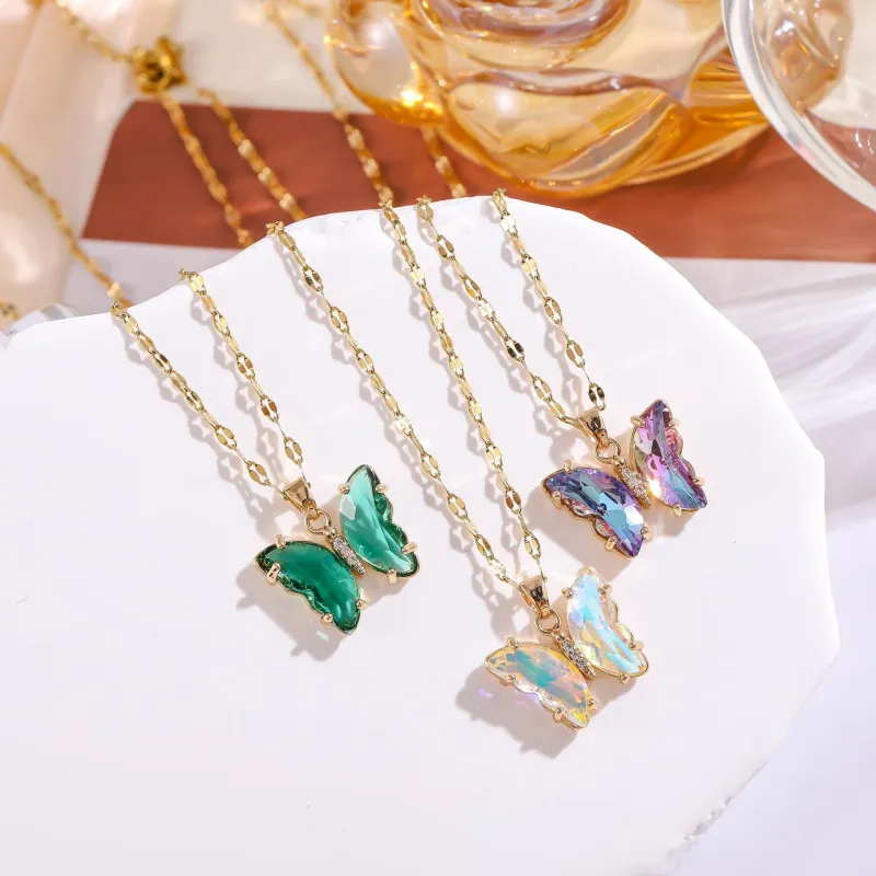 KING OF BLING Alloy With Zircon Necklaces Women's Love Peach Blossom, Good Luck-3