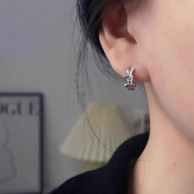 KING OF BLING 925 Sterling Silver Earrings Unisex-4