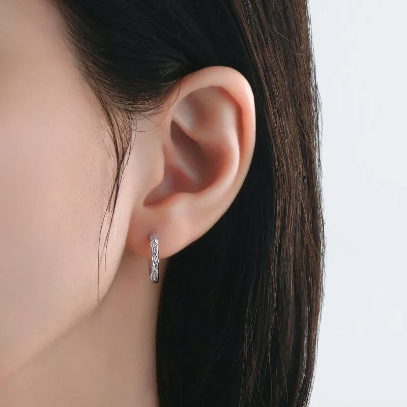 KING OF BLING 925 Sterling Silver Earrings Unisex-5