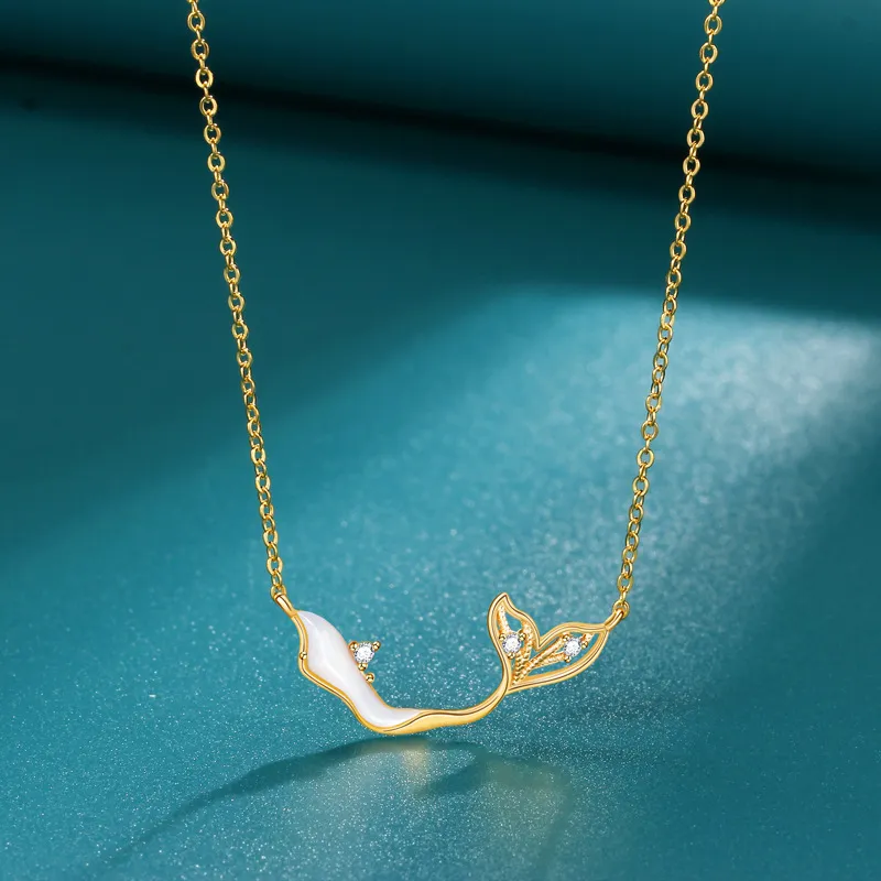 KING OF BLING 925 Silver, Zircon, Fritillary Necklaces Women's-7
