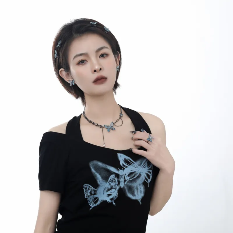 KING OF BLING Alloy, Zircon, Resin Necklaces Women's-4