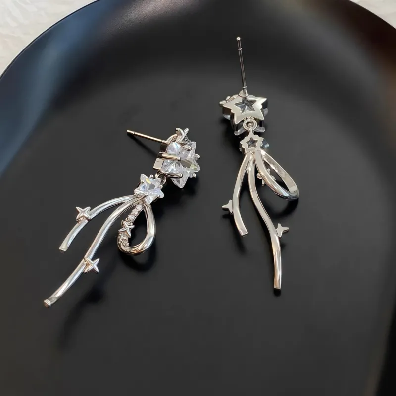 KING OF BLING Alloy With Zircon Stud Earrings Women's-2
