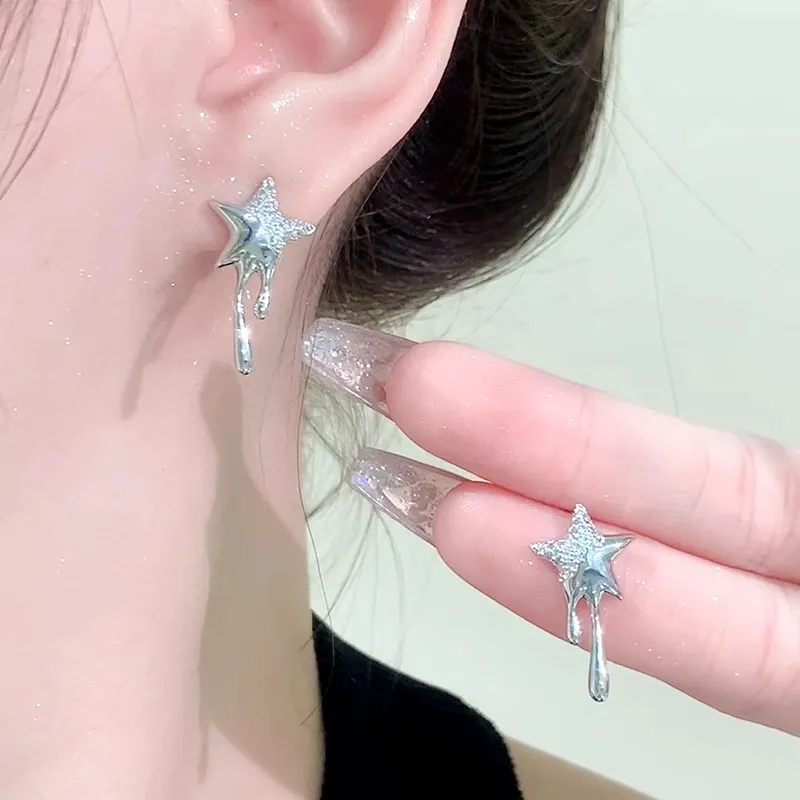 KING OF BLING 925 Sterling Silver With Zircon Earrings Women's-6
