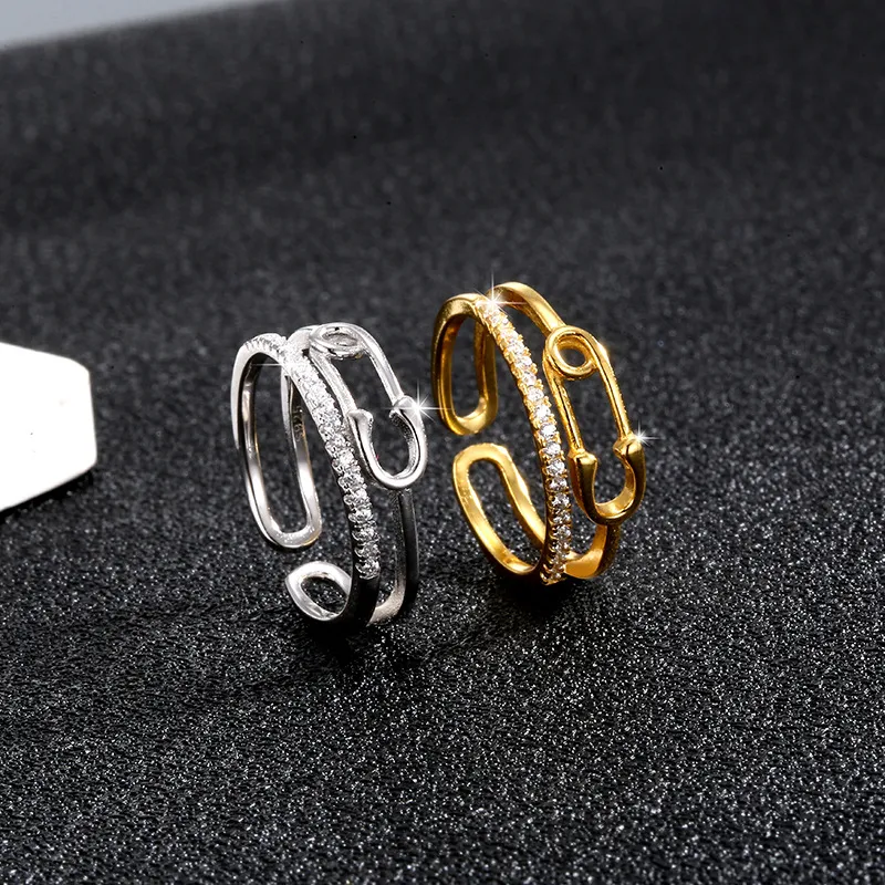 KING OF BLING 925 Sterling Silver With Zircon Rings Women's Year Of The Snake Good Luck-1