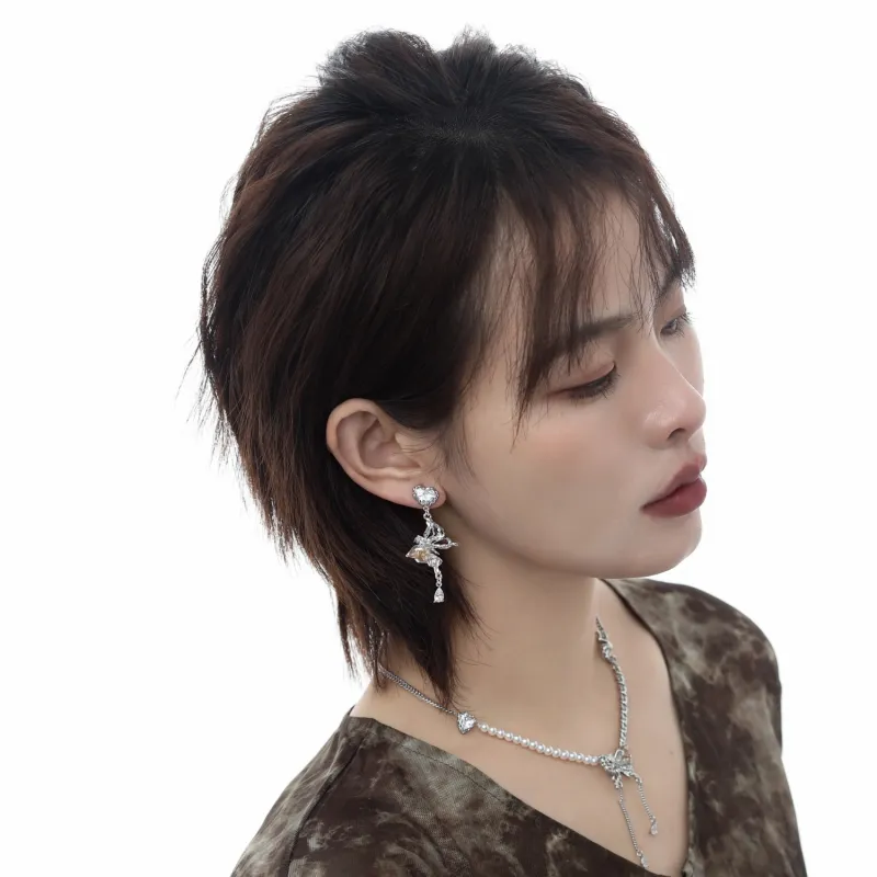 KING OF BLING Alloy With Zircon Earrings Women's-5