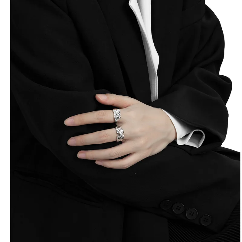 KING OF BLING Alloy With Zircon Rings Unisex Year Of The Snake Good Luck-7