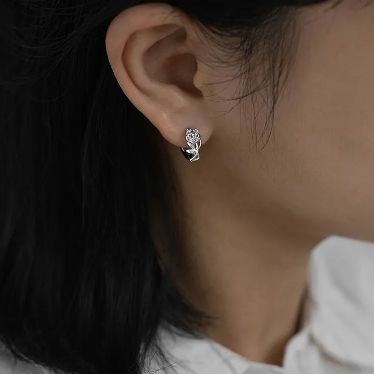 KING OF BLING Alloy Stud Earrings Unisex Year Of The Snake, Good Luck-4