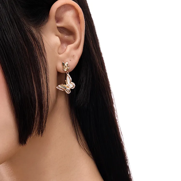 KING OF BLING Silver Plated Copper Stud Earrings Women's Year Of The Snake Good Luck-6