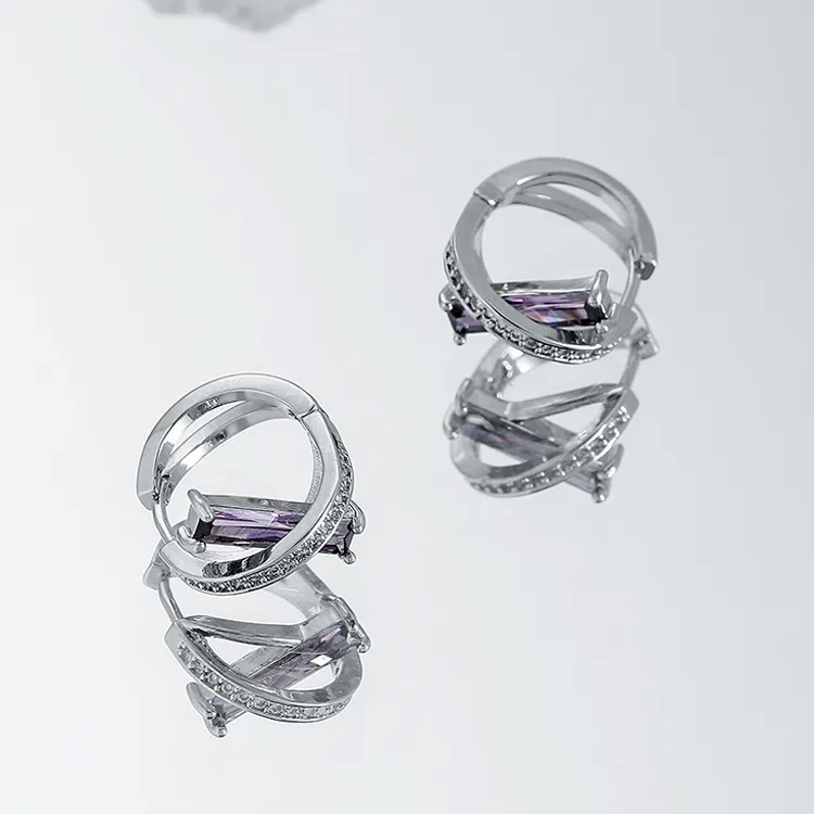 KING OF BLING Alloy With Zircon Stud Earrings Unisex Year Of The Snake Good Luck-1
