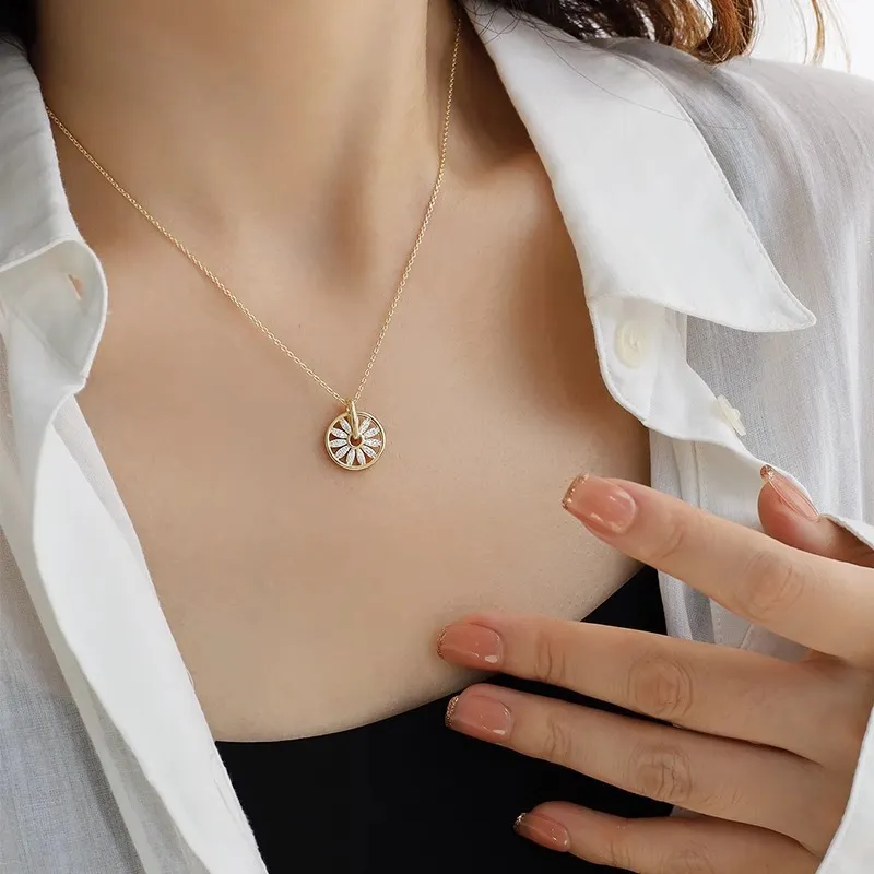 KING OF BLING 925 Sterling Silver With Zircon Necklaces Women's Good Luck-5