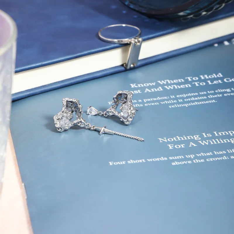 KING OF BLING Alloy Earrings Women's-2