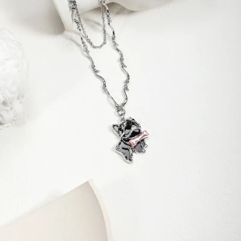 KING OF BLING Alloy, Oil Drip Necklaces Women's-2