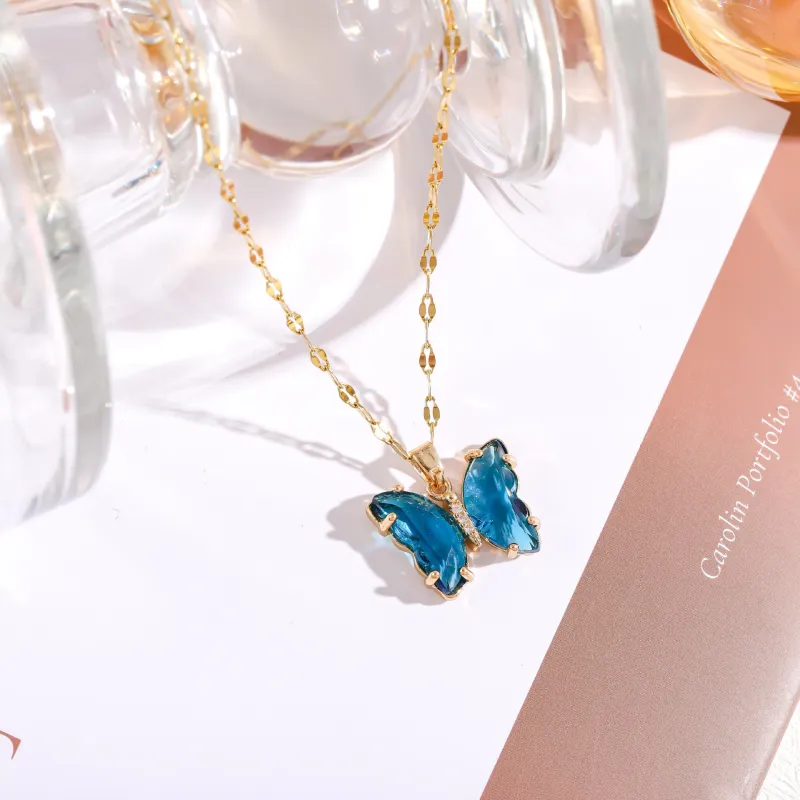 KING OF BLING Alloy With Zircon Necklaces Women's Love Peach Blossom, Good Luck-16