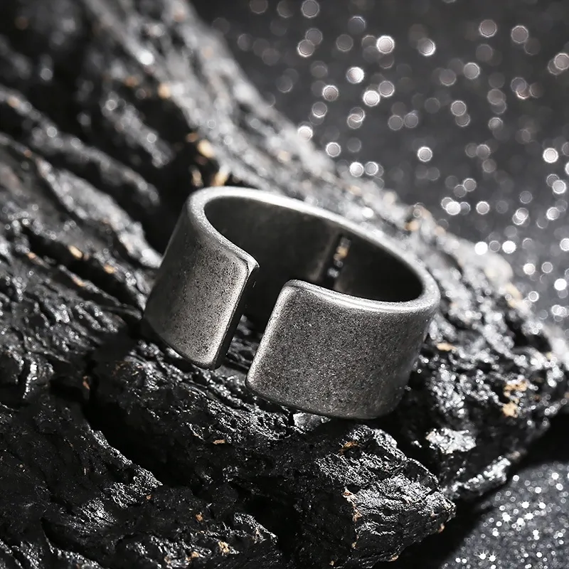 KING OF BLING Titanium Steel Rings Unisex Year Of The Snake Good Luck-1