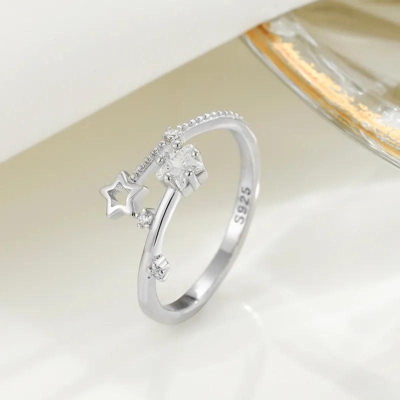 KING OF BLING 925 Sterling Silver With Zircon Rings Women's Year Of The Snake Good Luck-6