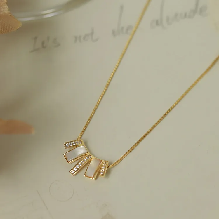KING OF BLING 925 Sterling Silver With Zircon Necklaces Women's-4
