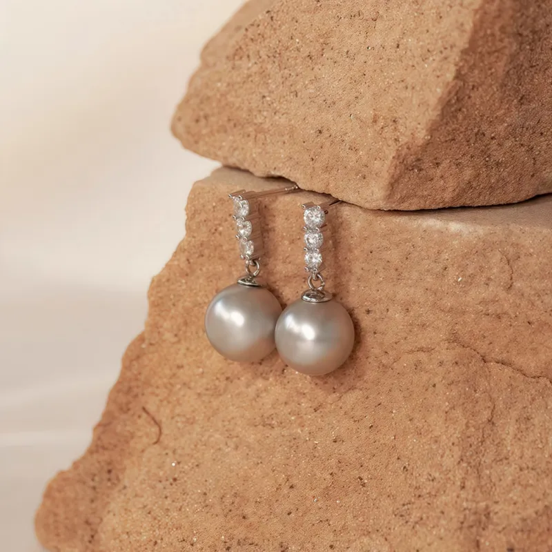 KING OF BLING 925 Sterling Silver Stud Earrings Women's-6
