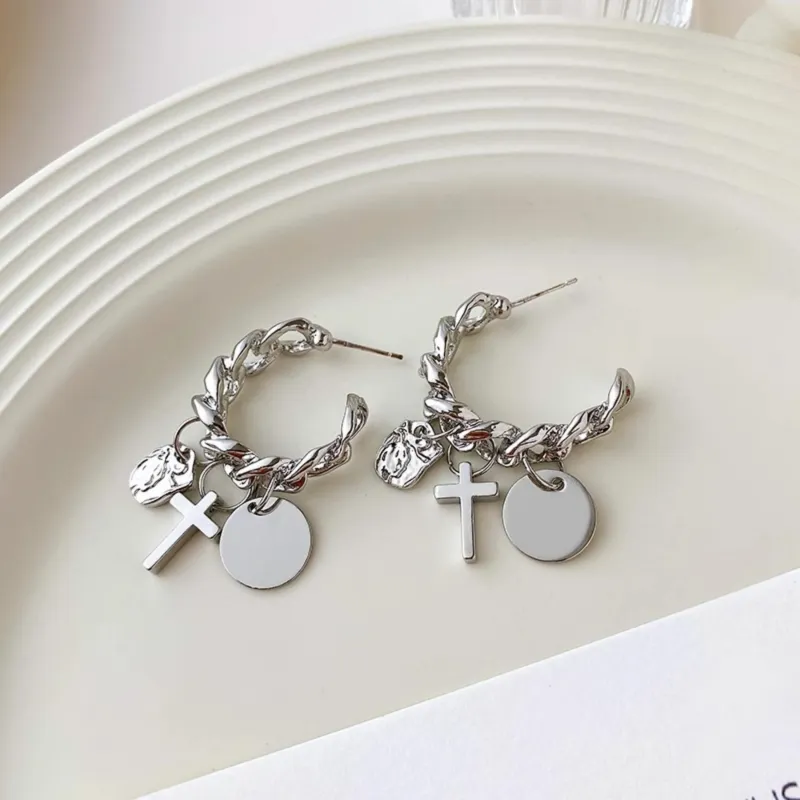 KING OF BLING Alloy Earrings Unisex-3