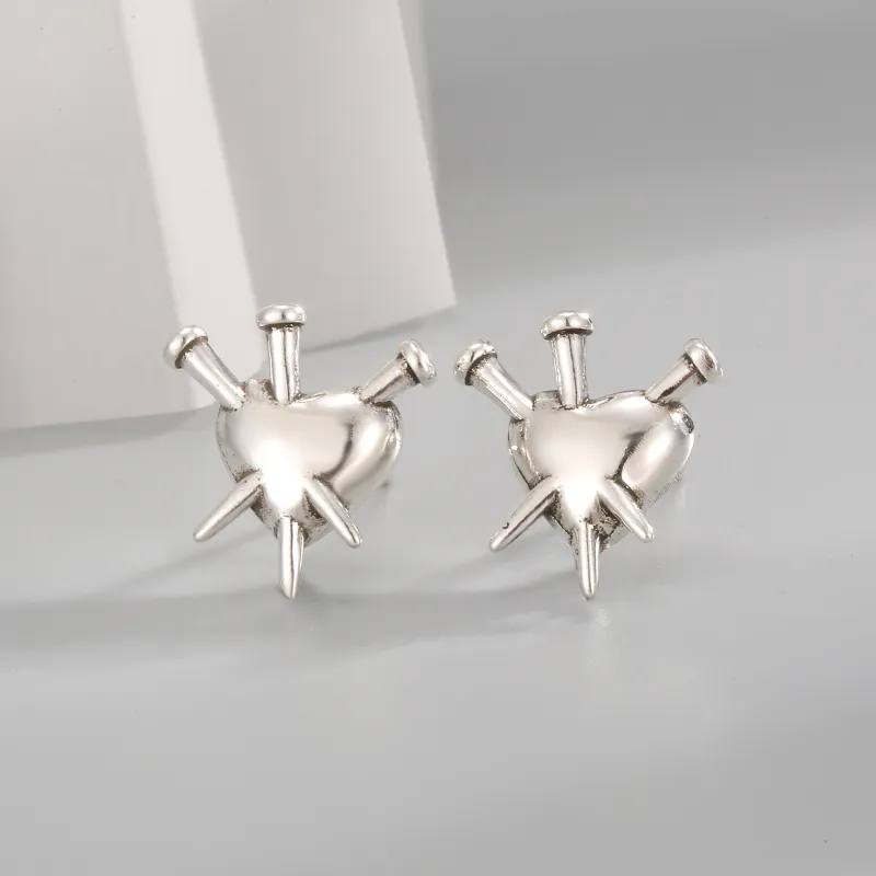 KING OF BLING Alloy Stud Earrings Unisex Good Luck-5