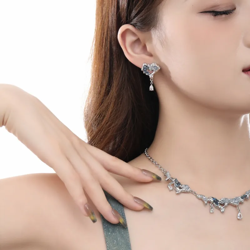 KING OF BLING Alloy Earrings Women's-4
