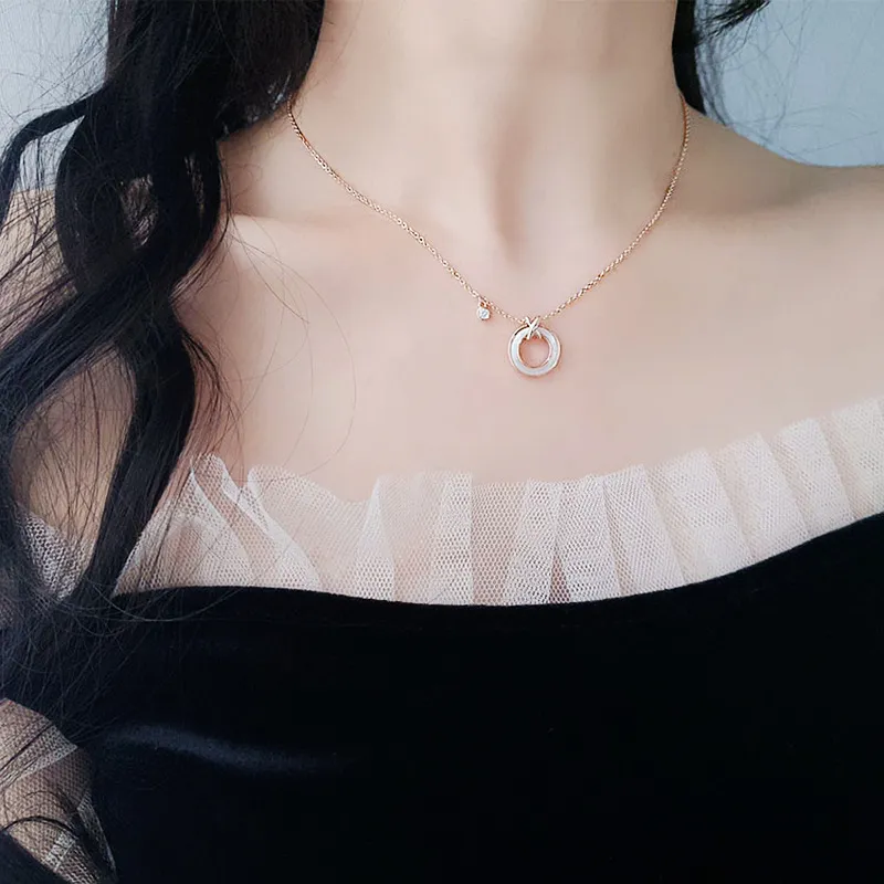 KING OF BLING 925 Sterling Silver, Mother Of Pearl Necklaces Women's Good Luck-9