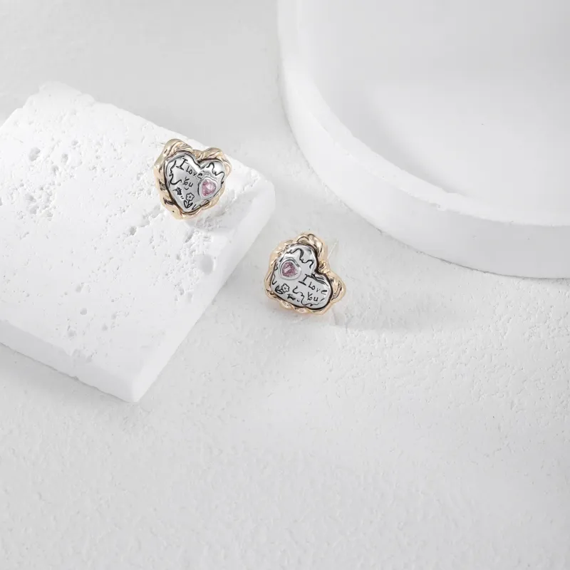 KING OF BLING Alloy Stud Earrings Women's-2