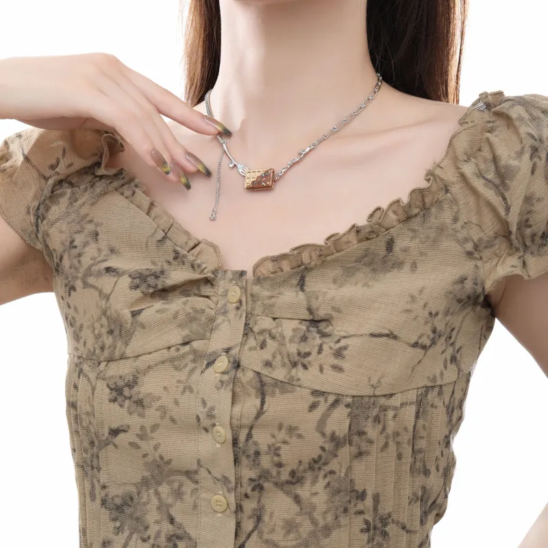 KING OF BLING Alloy, Oil Drip, Zircon, Mother Of Pearl Necklaces Women's-3