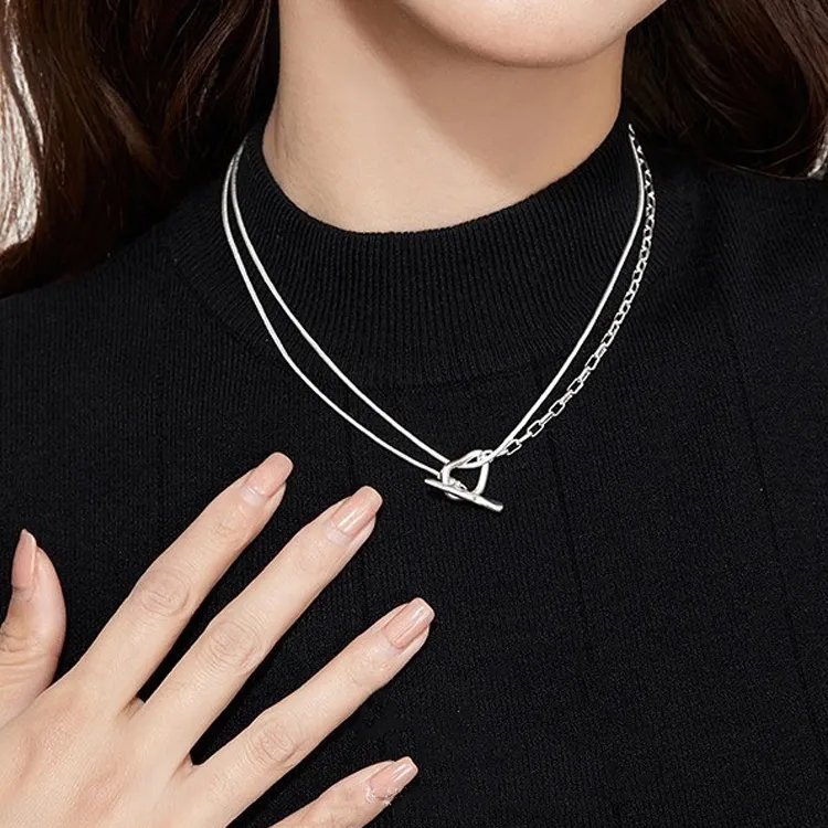 KING OF BLING Titanium Steel Necklaces Unisex Good Luck-4