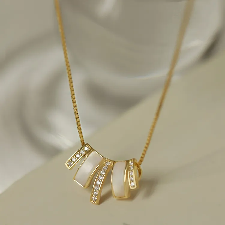 KING OF BLING 925 Sterling Silver With Zircon Necklaces Women's-3