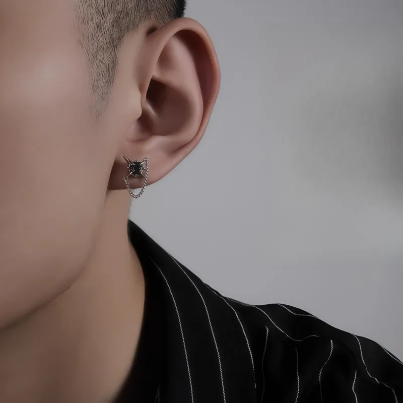 KING OF BLING Alloy Earrings Unisex-3