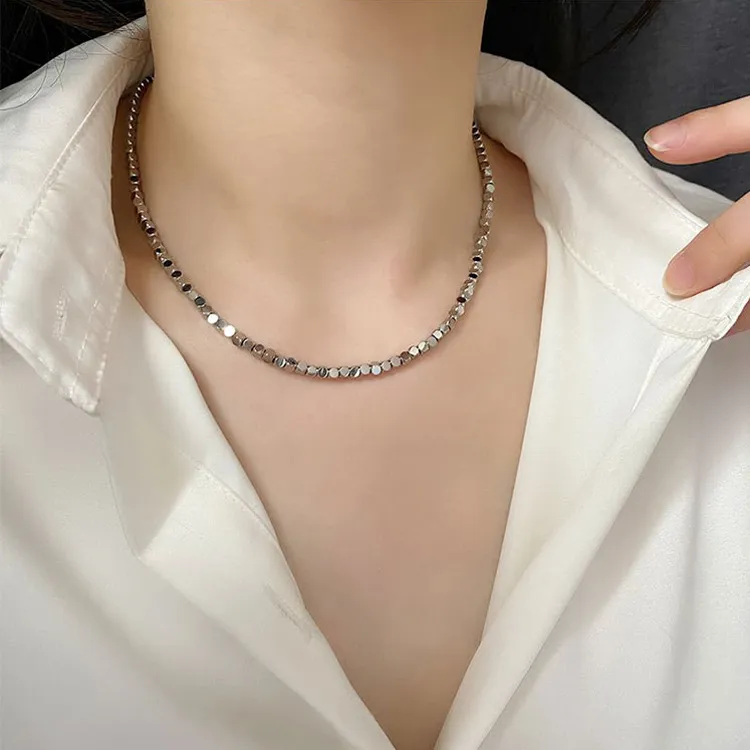 KING OF BLING Titanium Steel Necklaces Women's Good Luck-1